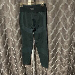 PINK Seamless High‎ Waist Leggings Athletic Gym Activewear Green M
